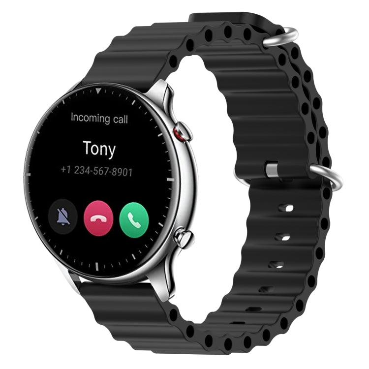 For Amazfit GTR 2 22mm Ocean Style Silicone Solid Color Watch Band