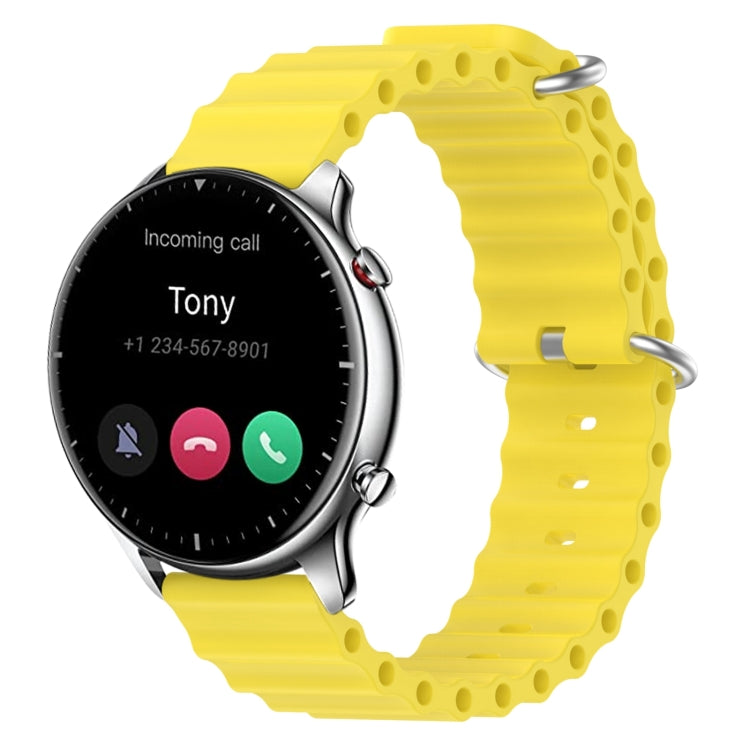 For Amazfit GTR 2 22mm Ocean Style Silicone Solid Color Watch Band