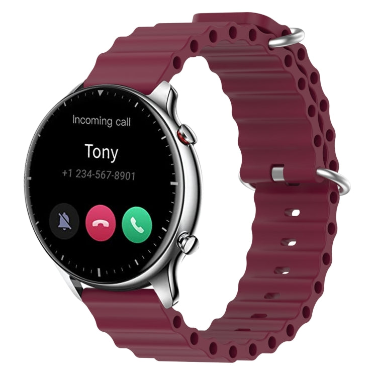 For Amazfit GTR 2 22mm Ocean Style Silicone Solid Color Watch Band