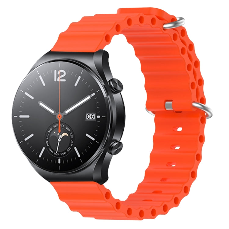 For Xiaomi MI Watch S1 22mm Ocean Style Silicone Solid Color Watch Band