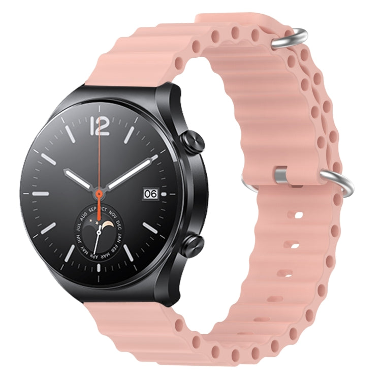 For Xiaomi MI Watch S1 22mm Ocean Style Silicone Solid Color Watch Band