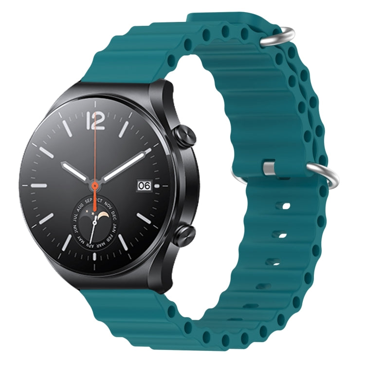 For Xiaomi MI Watch S1 22mm Ocean Style Silicone Solid Color Watch Band