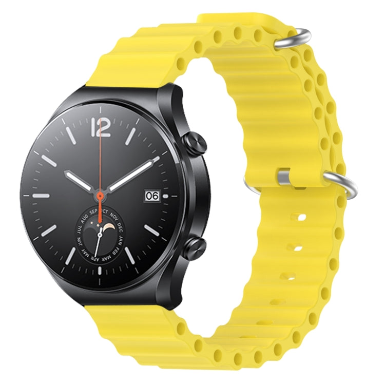 For Xiaomi MI Watch S1 22mm Ocean Style Silicone Solid Color Watch Band