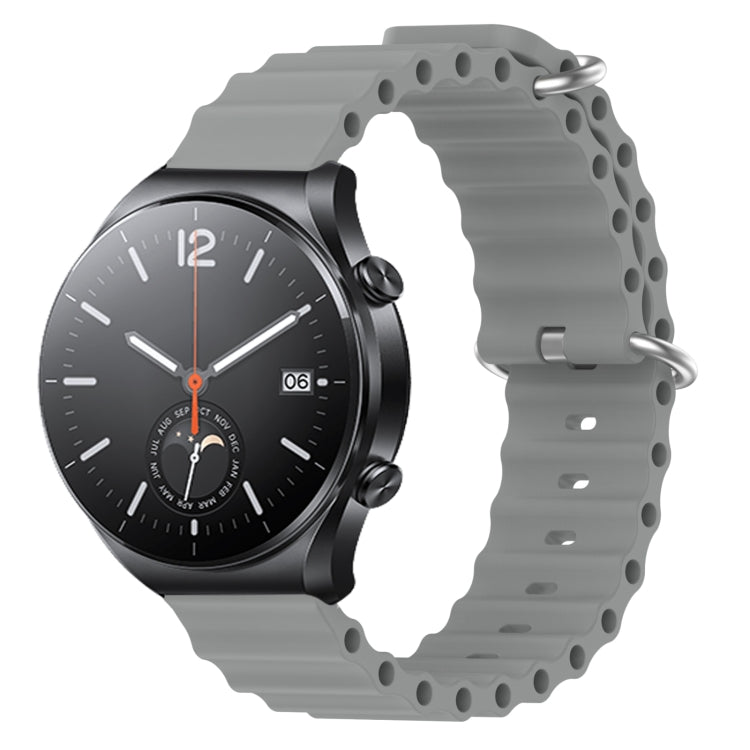 For Xiaomi MI Watch S1 22mm Ocean Style Silicone Solid Color Watch Band