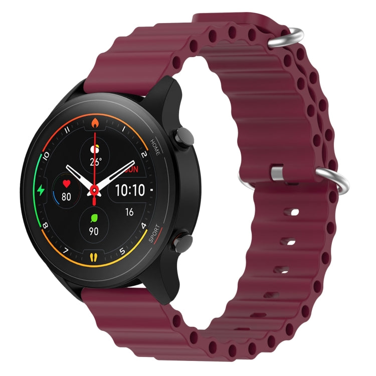 For Xiaomi MI Watch S1 Pro 22mm Ocean Style Silicone Solid Color Watch Band