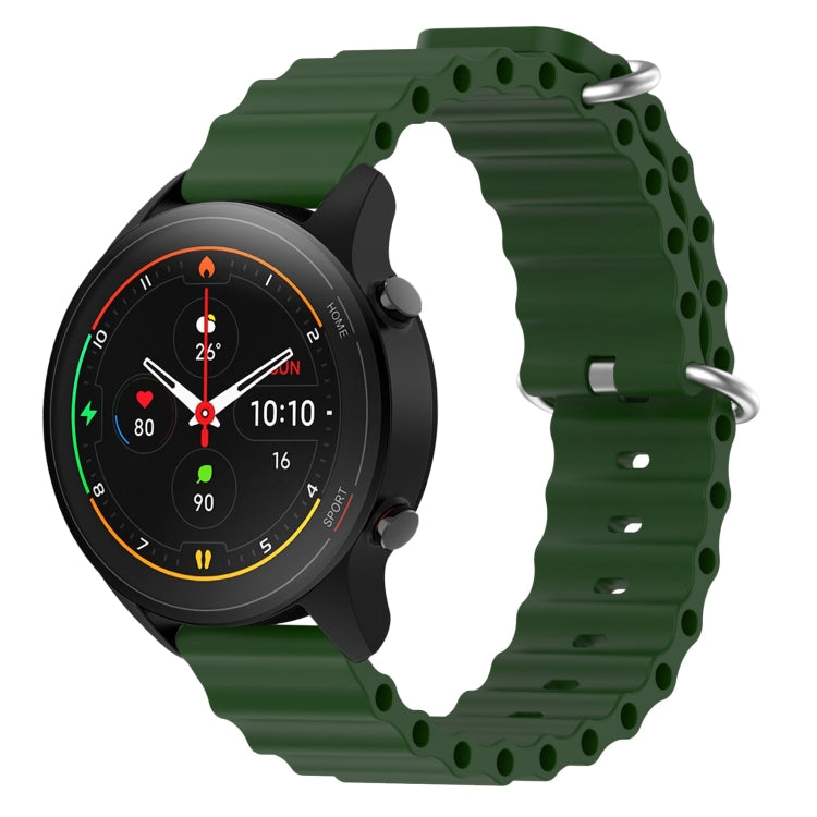 For Xiaomi MI Watch S1 Pro 22mm Ocean Style Silicone Solid Color Watch Band