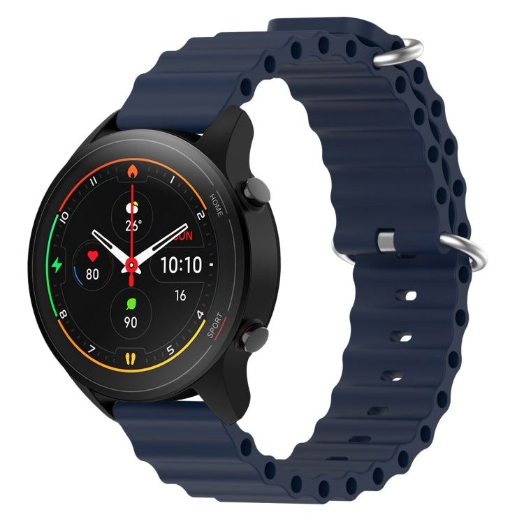 For Xiaomi MI Watch S1 Pro 22mm Ocean Style Silicone Solid Color Watch Band