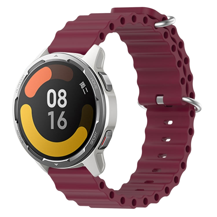 For Xiaomi MI Watch Color 2 22mm Ocean Style Silicone Solid Color Watch Band