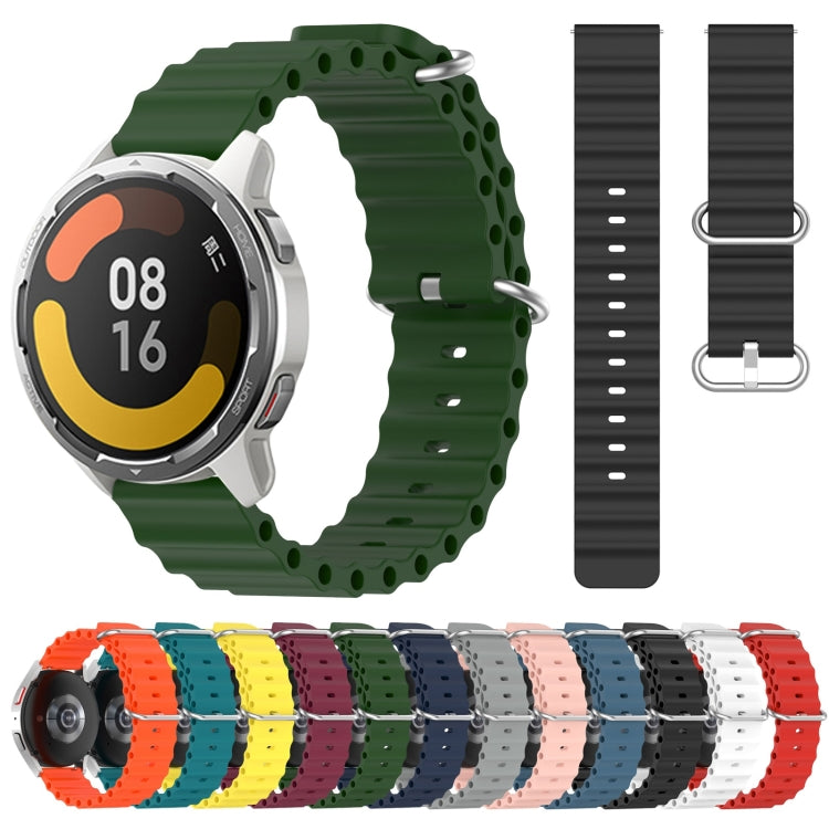 For Xiaomi MI Watch Color 2 22mm Ocean Style Silicone Solid Color Watch Band