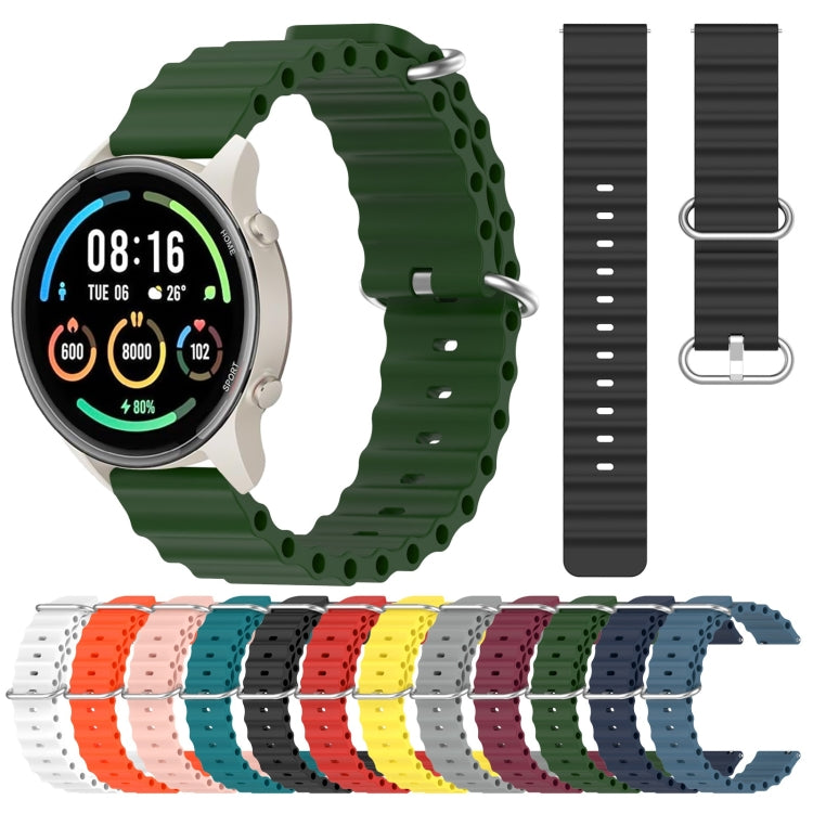 For Xiaomi MI Watch Sport 22mm Ocean Style Silicone Solid Color Watch Band