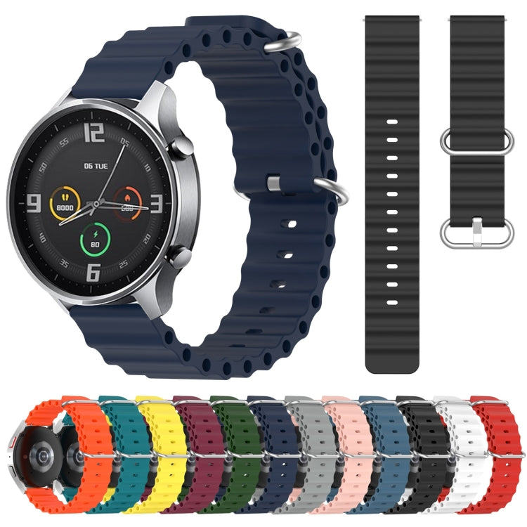 For Xiaomi MI Watch Color 22mm Ocean Style Silicone Solid Color Watch Band