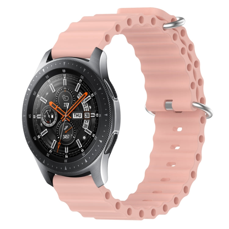For Samsung Galaxy Watch 46mm 22mm Ocean Style Silicone Solid Color Watch Band