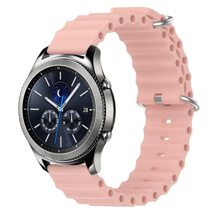 For Samsung Gear S3 Classic 22mm Ocean Style Silicone Solid Color Watch Band