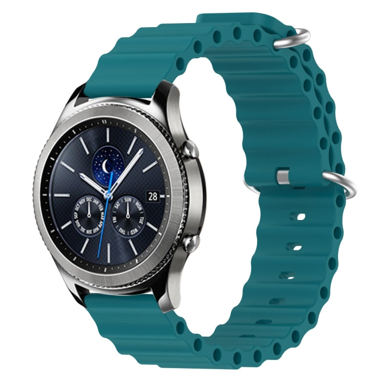 For Samsung Gear S3 Classic 22mm Ocean Style Silicone Solid Color Watch Band