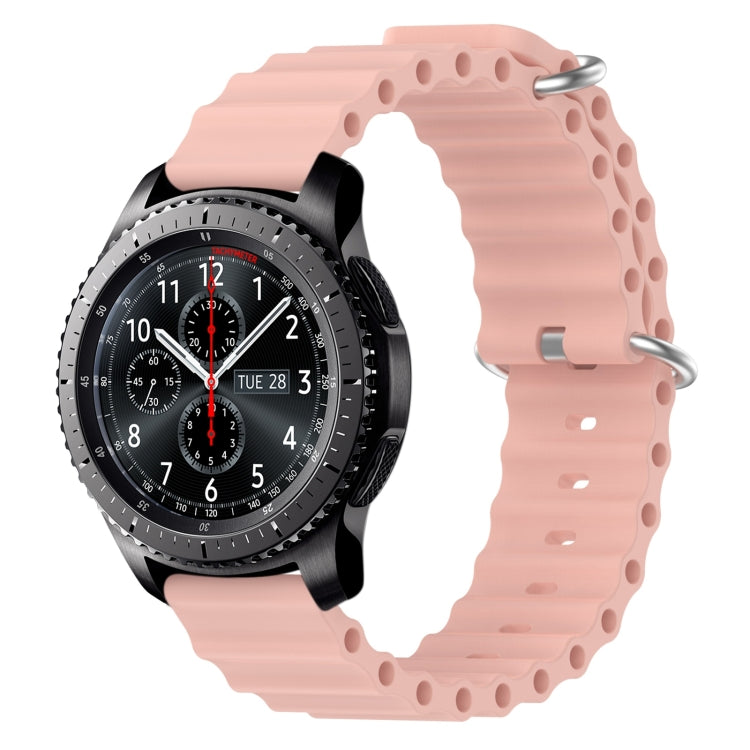 For Samsung Gear S3 Frontier 22mm Ocean Style Silicone Solid Color Watch Band