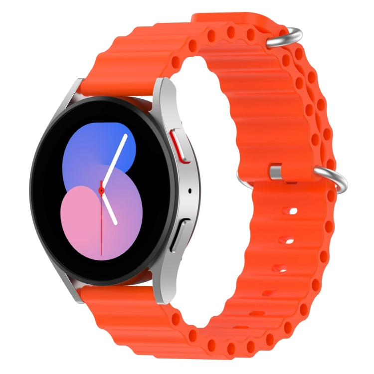 For Samsung Galaxy Watch 5 40mm 20mm Ocean Style Silicone Solid Color Watch Band