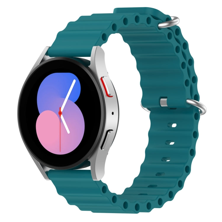 For Samsung Galaxy Watch 5 40mm 20mm Ocean Style Silicone Solid Color Watch Band
