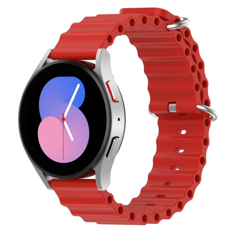 For Samsung Galaxy Watch 5 40mm 20mm Ocean Style Silicone Solid Color Watch Band