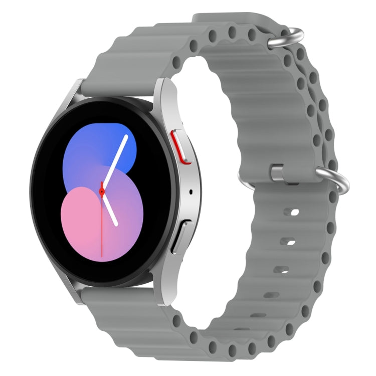 For Samsung Galaxy Watch 5 40mm 20mm Ocean Style Silicone Solid Color Watch Band