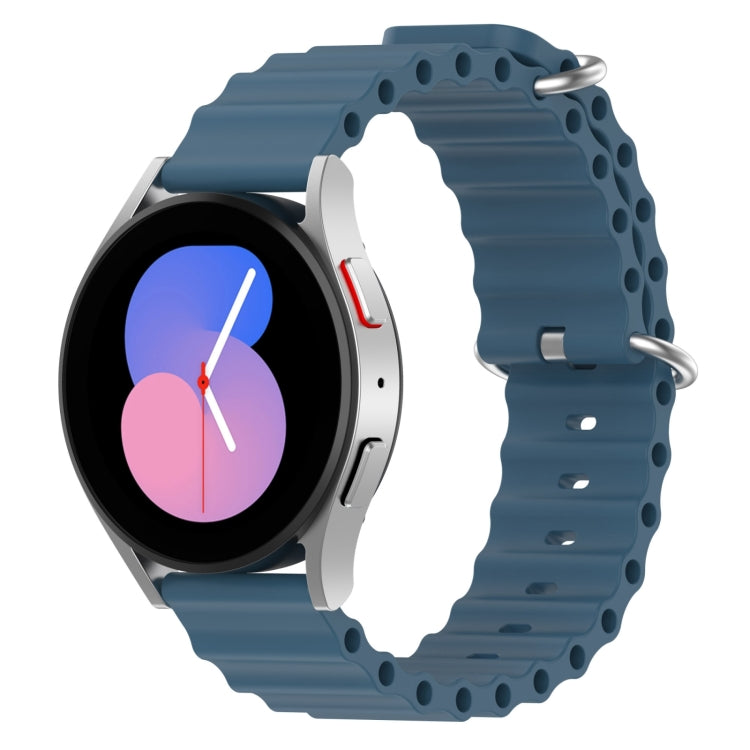 For Samsung Galaxy Watch 5 40mm 20mm Ocean Style Silicone Solid Color Watch Band