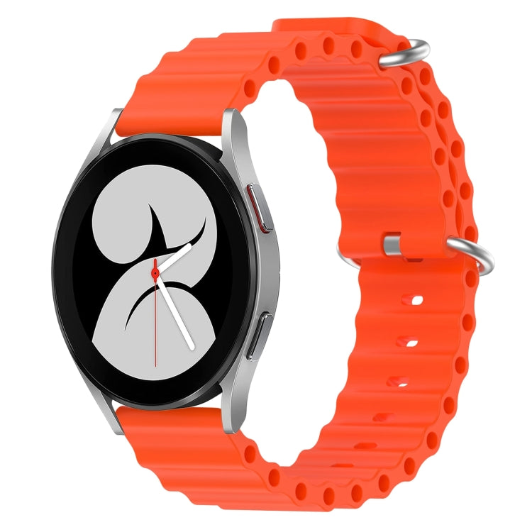 For Samsung Galaxy Watch 4 40mm 20mm Ocean Style Silicone Solid Color Watch Band