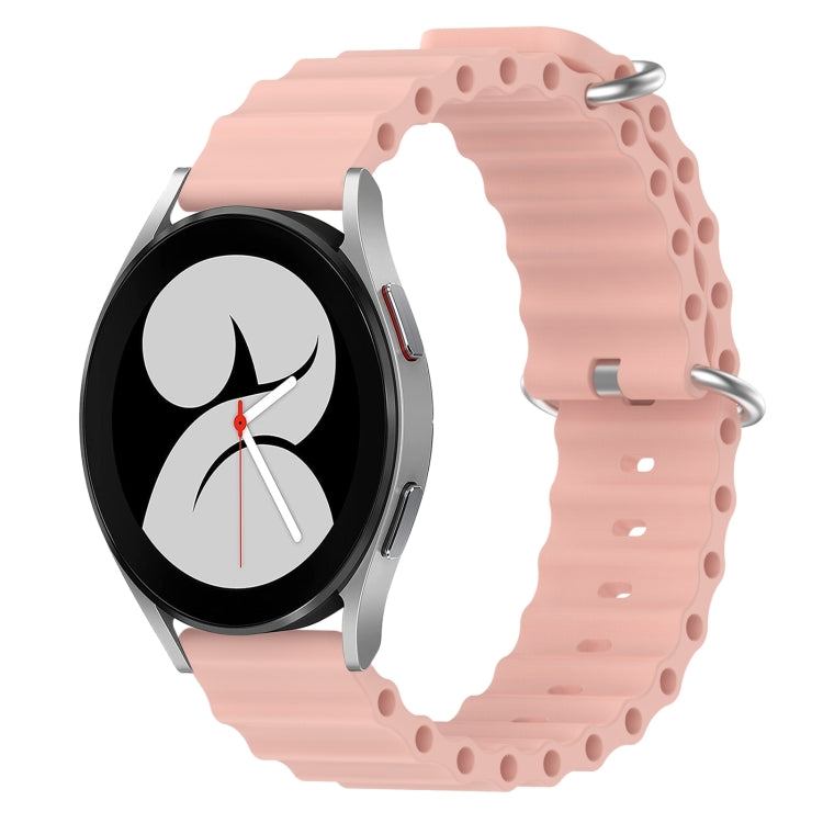For Samsung Galaxy Watch 4 40mm 20mm Ocean Style Silicone Solid Color Watch Band