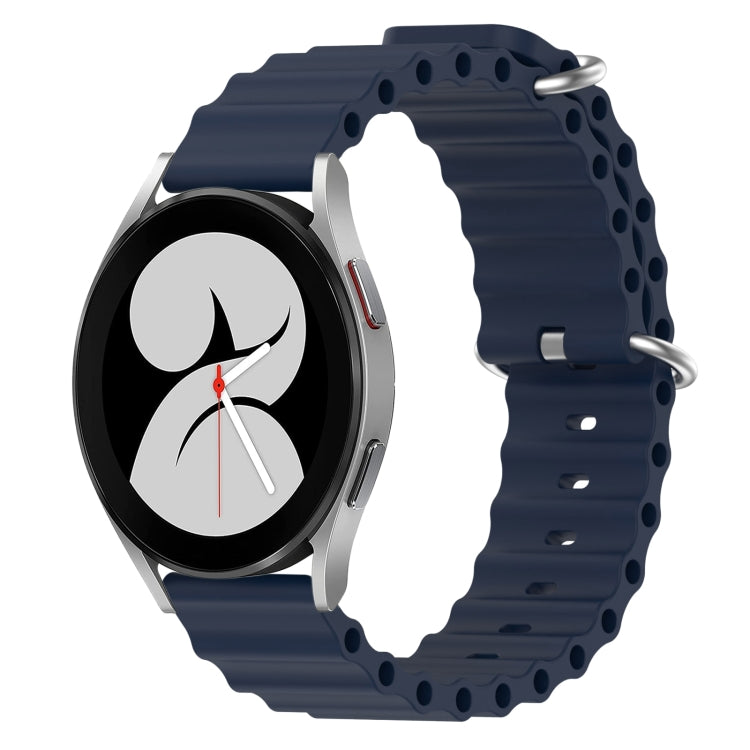 For Samsung Galaxy Watch 4 40mm 20mm Ocean Style Silicone Solid Color Watch Band