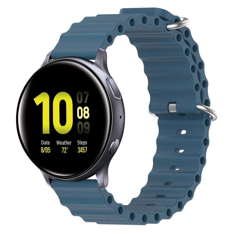 For Samsung Galaxy Watch Active 2 40mm 20mm Ocean Style Silicone Solid Color Watch Band