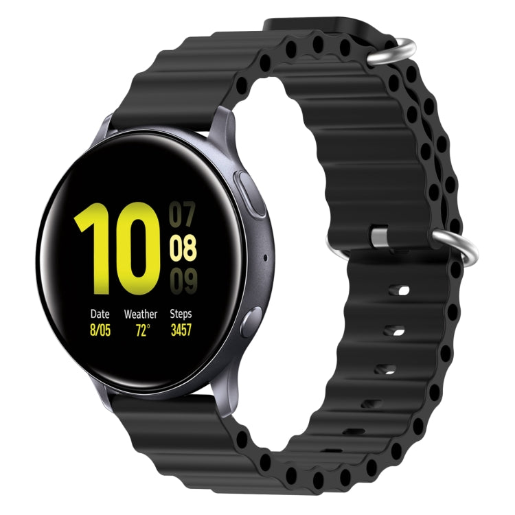 For Samsung Galaxy Watch Active 2 44mm 20mm Ocean Style Silicone Solid Color Watch Band