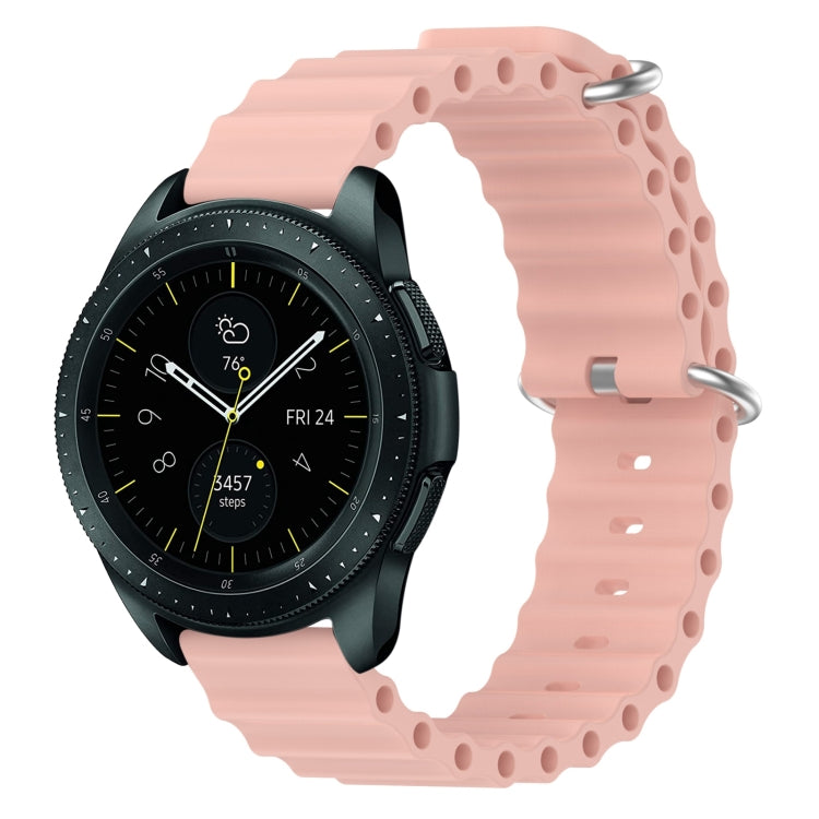 For Samsung Galaxy Watch 42mm 20mm Ocean Style Silicone Solid Color Watch Band