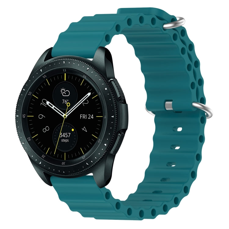 For Samsung Galaxy Watch 42mm 20mm Ocean Style Silicone Solid Color Watch Band