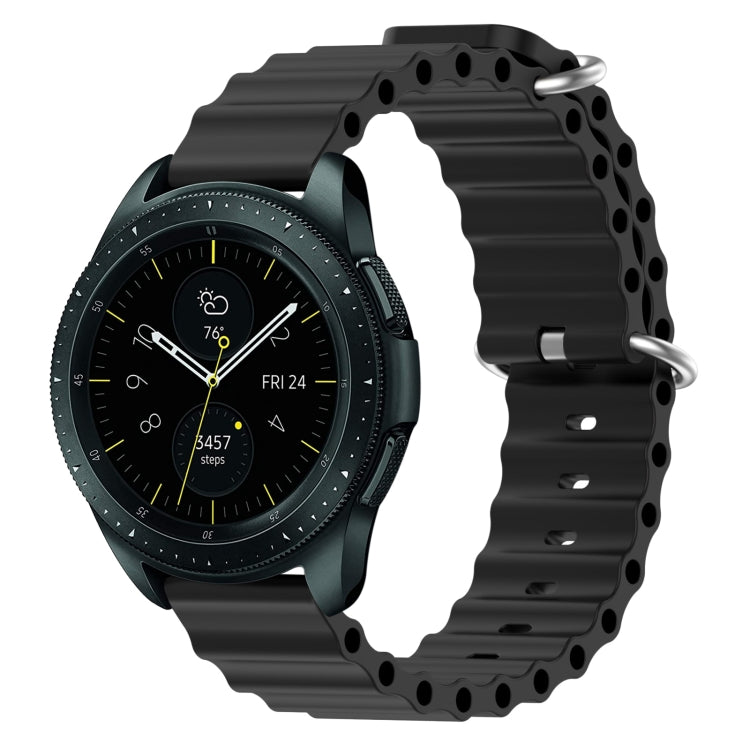 For Samsung Galaxy Watch 42mm 20mm Ocean Style Silicone Solid Color Watch Band