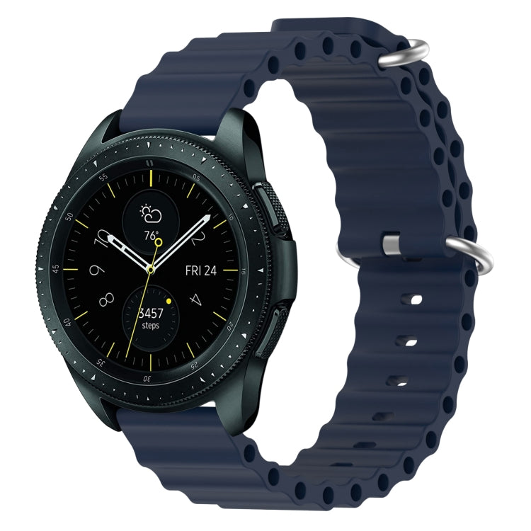For Samsung Galaxy Watch 42mm 20mm Ocean Style Silicone Solid Color Watch Band