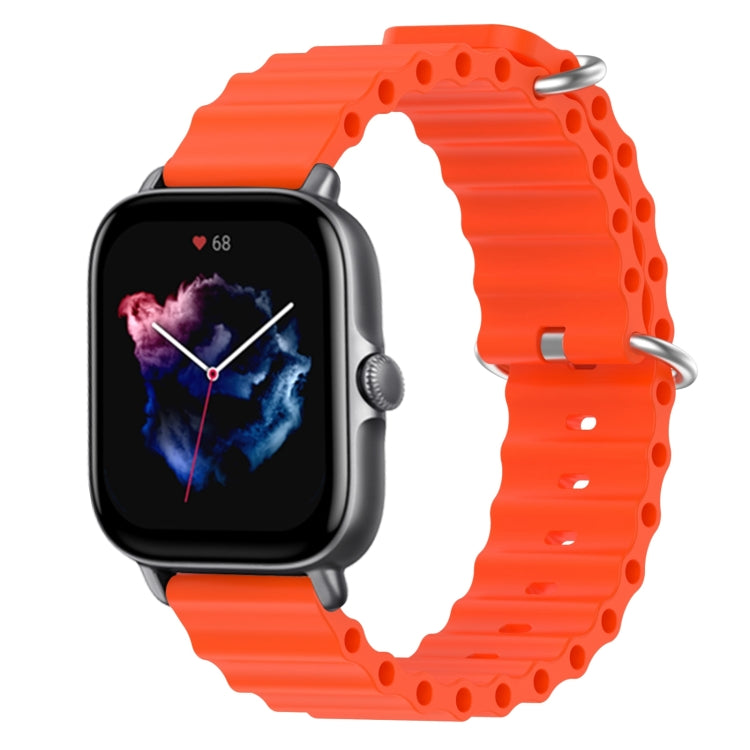 For Amazfit GTS 3 20mm Ocean Style Silicone Solid Color Watch Band