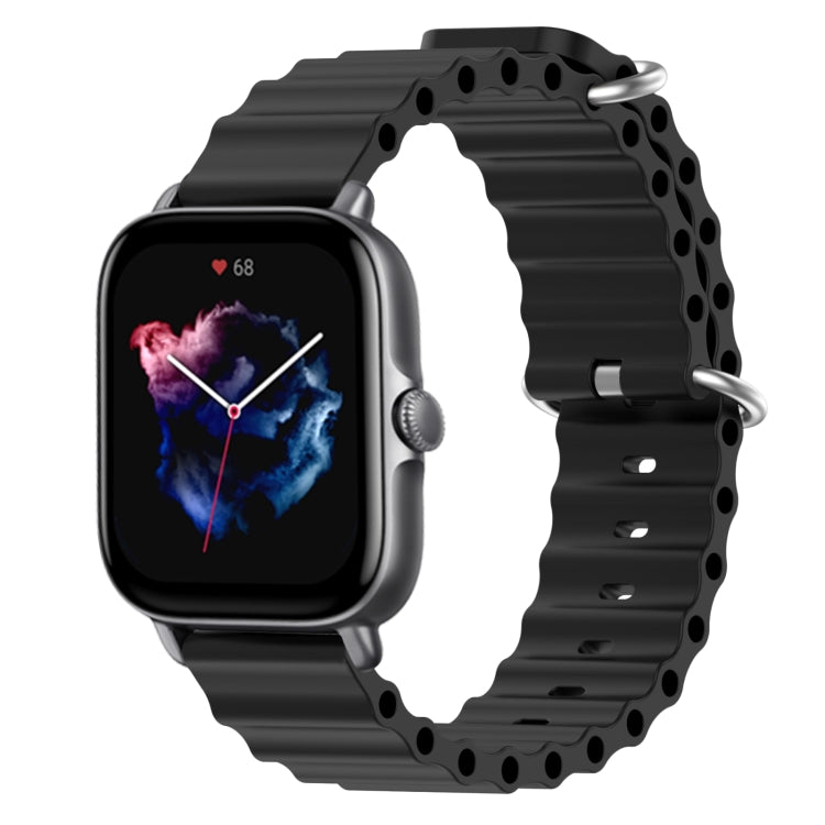 For Amazfit GTS 3 20mm Ocean Style Silicone Solid Color Watch Band