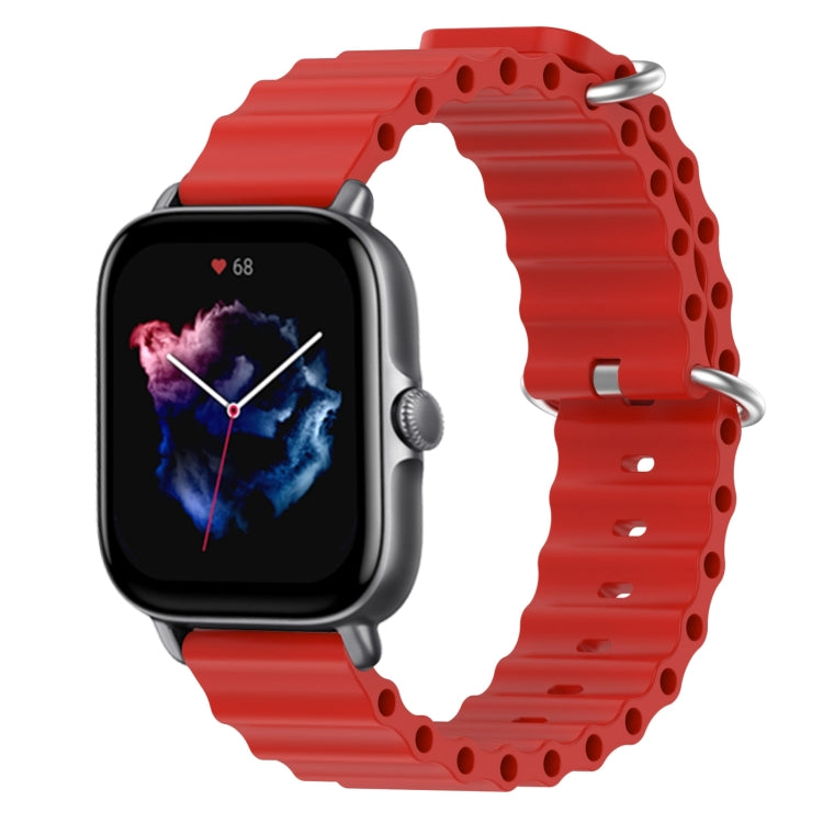 For Amazfit GTS 3 20mm Ocean Style Silicone Solid Color Watch Band