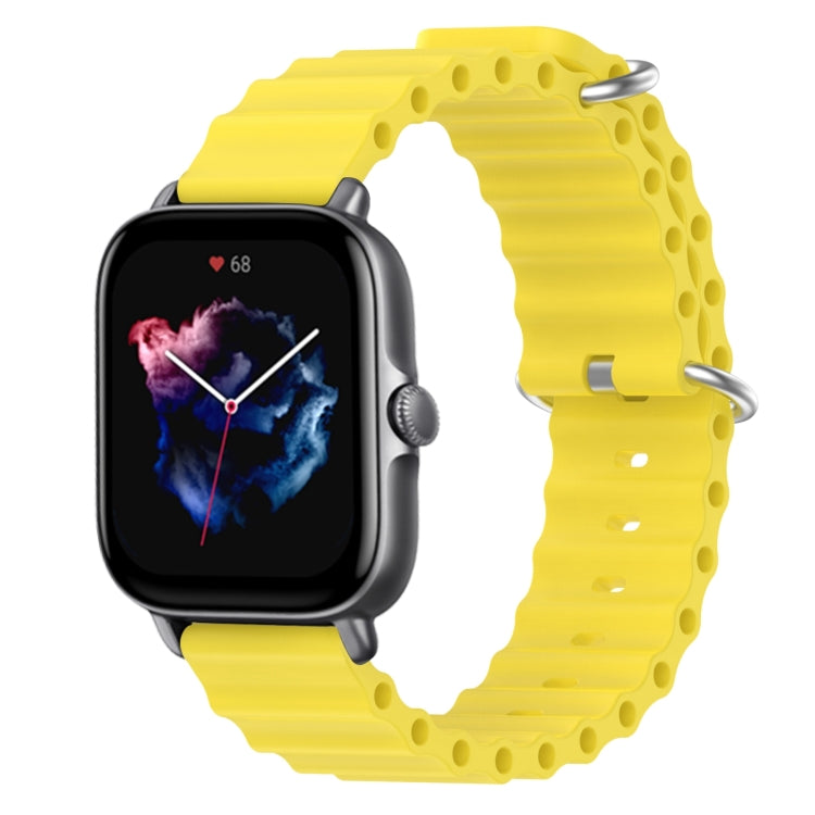 For Amazfit GTS 3 20mm Ocean Style Silicone Solid Color Watch Band