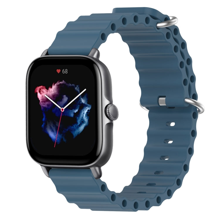 For Amazfit GTS 3 20mm Ocean Style Silicone Solid Color Watch Band