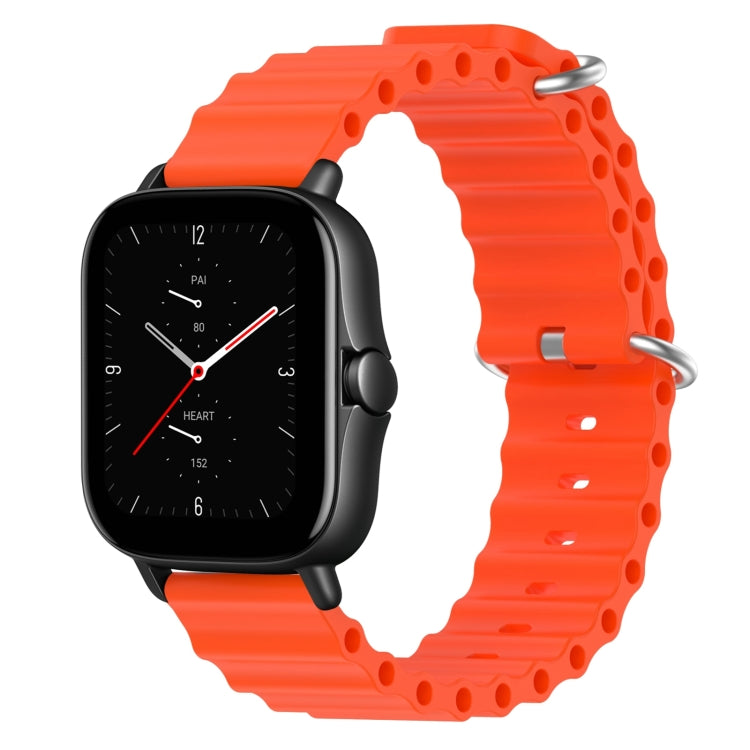 For Amazfit GTS 2E 20mm Ocean Style Silicone Solid Color Watch Band