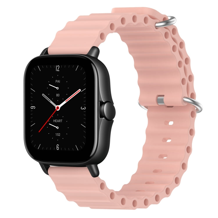 For Amazfit GTS 2E 20mm Ocean Style Silicone Solid Color Watch Band