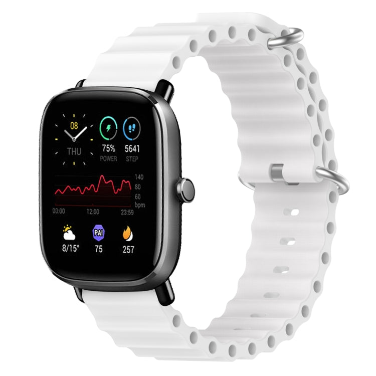 For Amazfit GTS 2 Mini 20mm Ocean Style Silicone Solid Color Watch Band