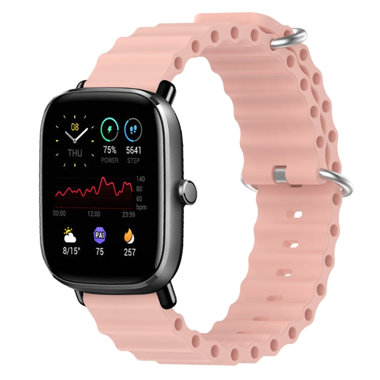 For Amazfit GTS 2 Mini 20mm Ocean Style Silicone Solid Color Watch Band