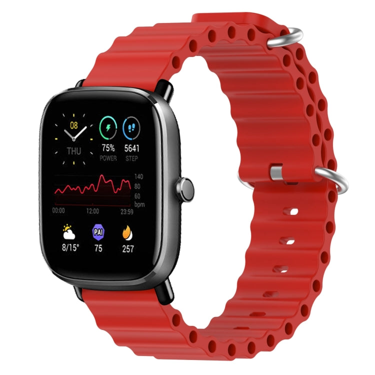 For Amazfit GTS 2 Mini 20mm Ocean Style Silicone Solid Color Watch Band