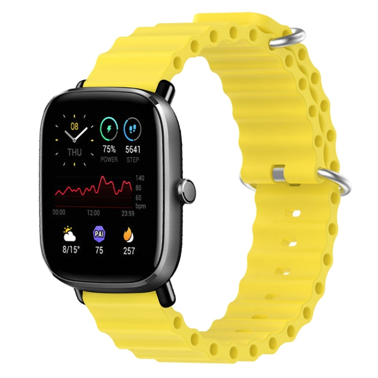 For Amazfit GTS 2 Mini 20mm Ocean Style Silicone Solid Color Watch Band