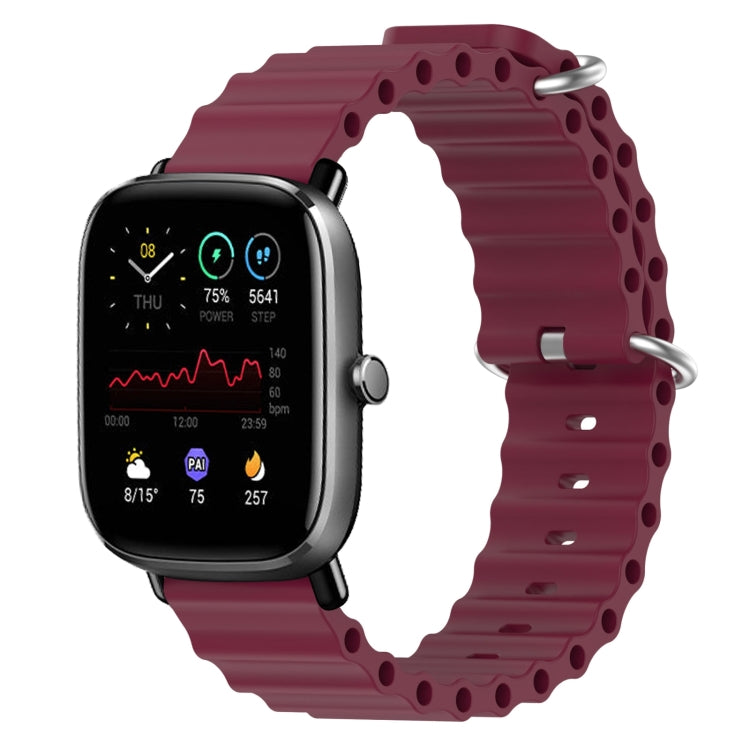 For Amazfit GTS 2 Mini 20mm Ocean Style Silicone Solid Color Watch Band