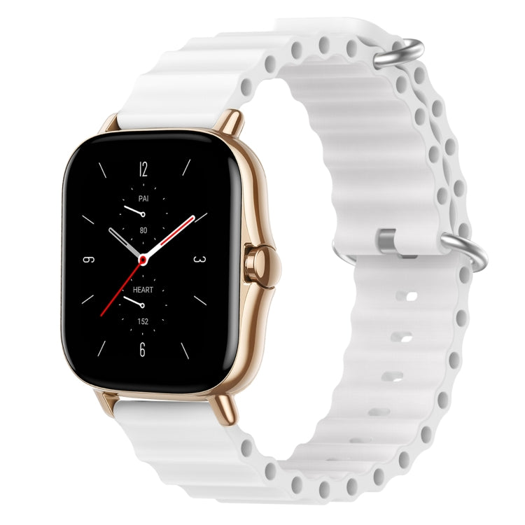 For Amazfit GTS 2 20mm Ocean Style Silicone Solid Color Watch Band