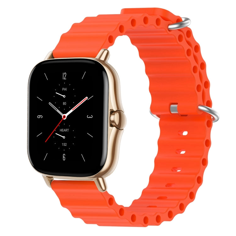 For Amazfit GTS 2 20mm Ocean Style Silicone Solid Color Watch Band