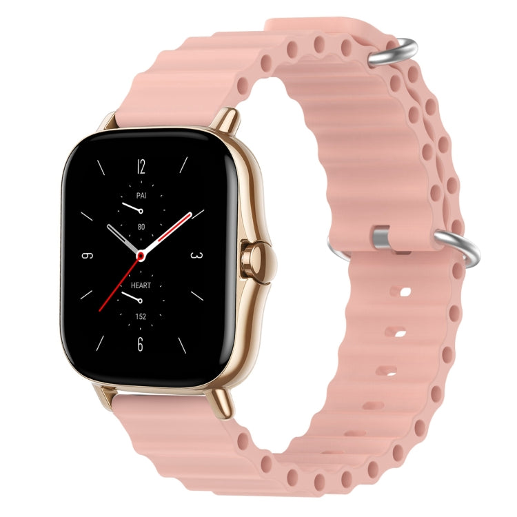 For Amazfit GTS 2 20mm Ocean Style Silicone Solid Color Watch Band