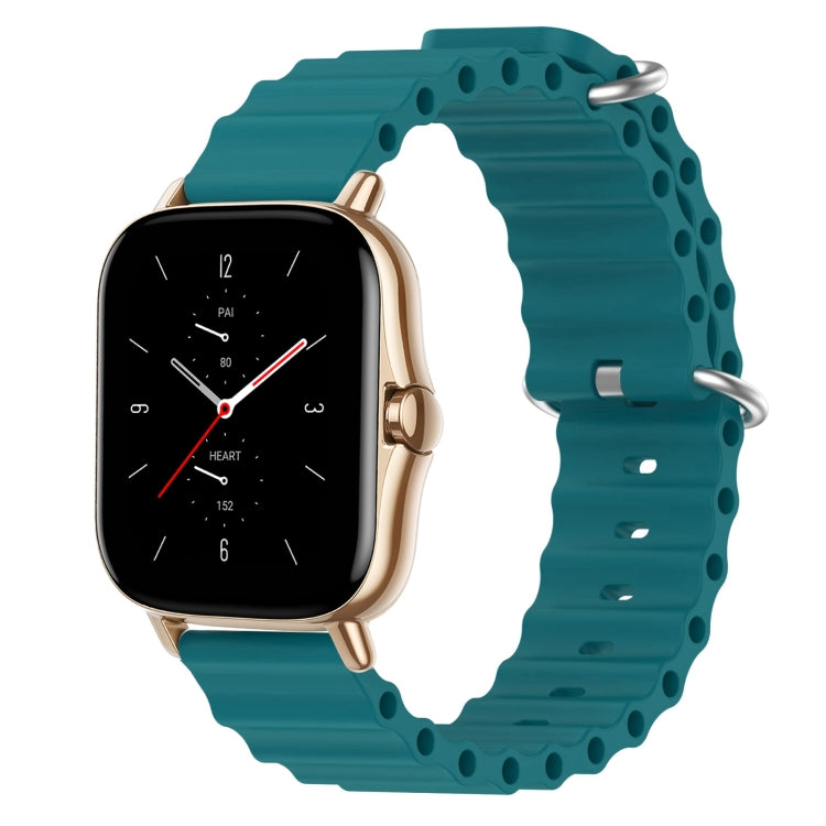 For Amazfit GTS 2 20mm Ocean Style Silicone Solid Color Watch Band