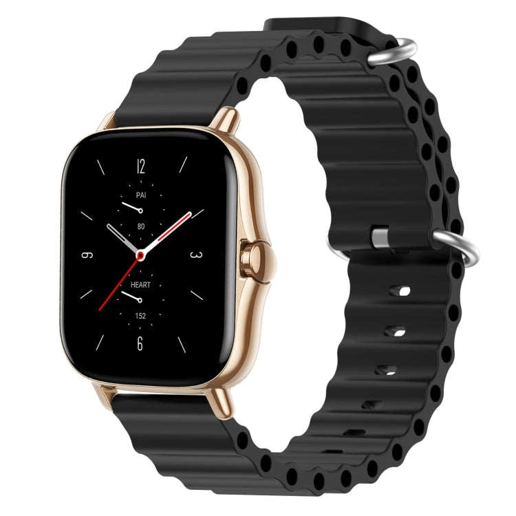 For Amazfit GTS 2 20mm Ocean Style Silicone Solid Color Watch Band
